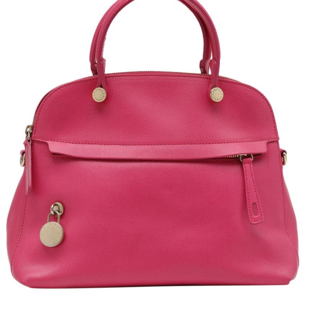 Furla Pink Piper Dome Crossbody Bag